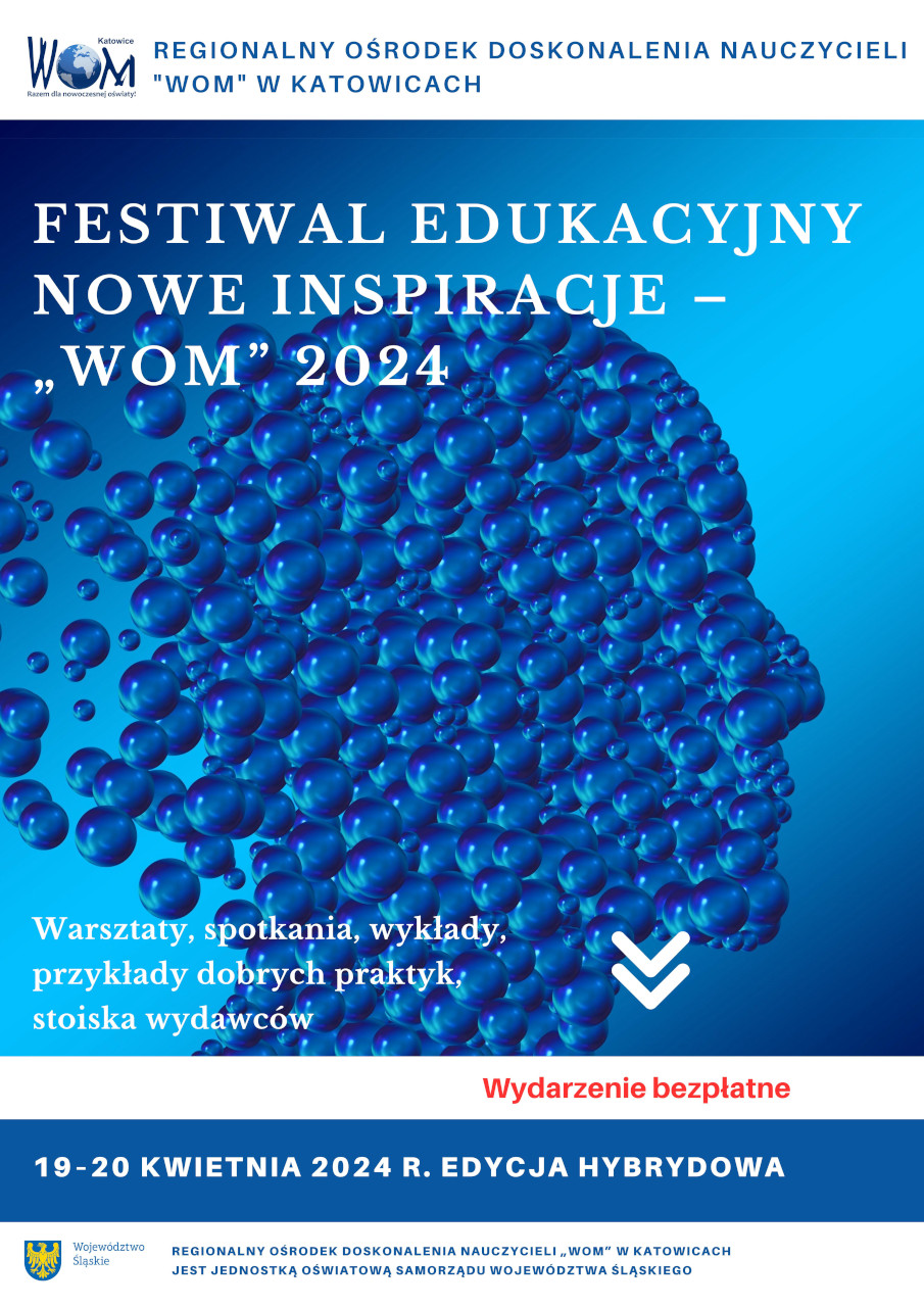plakat wydarzenia X Festiwal Edukacyjny - Nowe Inspiracje WOM 2024