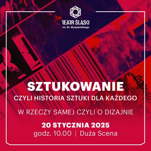 Plakat zajęć z cyklu Sztukowanie - Dizajn